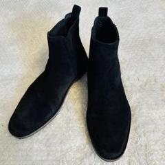 【美品】サンローラン スエード サイドゴアブーツ ブラック 41