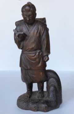 古備前 長十郎友敬作 中国皇帝像 時代物 古備前 長十郎友敬作 中国皇帝像 時代物