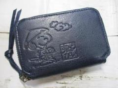 新品 スヌーピー 財布 レディース 極小財布 ミニ財布 本革 牛革 三度笠 NV 新品 スヌーピー 財布 レディース 極小財布 ミニ財布 本革 牛革
