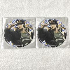 空条承太郎　グリッター缶バッジ2点　ジョジョワールド　JOJO WORLD