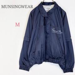 ＊マンシングウェア【M】ブルゾン ジャンパー ゴルフウェア ロゴ入り 裏地
