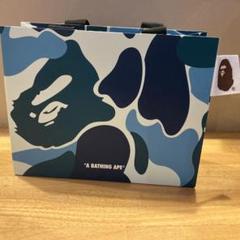 A BATHING APE ショッパー 新品A BATHING APE ABC CAMO BLUE ショッパー紙袋