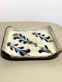 高島大樹市松六角皿19×16.5cm