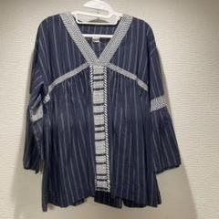 かぐれ（カグレ）の「ストライプチュニックシャツ（シャツ