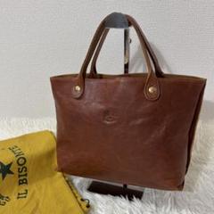 【美品】 イルビゾンテ トートバッグ レザー ブラウン 保存袋付き