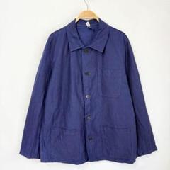 セール 登場から人気沸騰 ワークジャケット ユーロ 比翼 褪色 フェード vintage ジャケット・アウター
