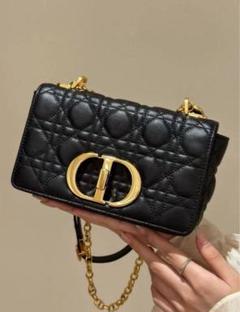 美品]ディオール カロ スモール ブラック ショルダー バッグ