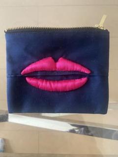 LUDLOW 刺繍ポーチ ネイビー 新品 POUCHES— LUDLOW STORE