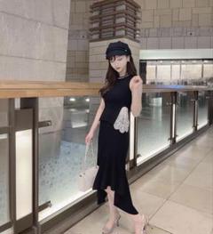 Riu rちゃん Bicolor knit dress ベージュ Riu rちゃん Bicolor knit dress ベージュ
