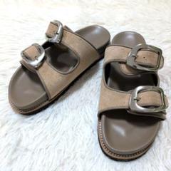 【未使用級】アトリエブルージュ フットベッド サンダル ベージュ 22.5cm