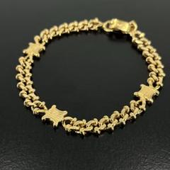 極美品　セリーヌ　チェーンブレスレット　トリオンフ　ゴールド　刻印入り　y2k