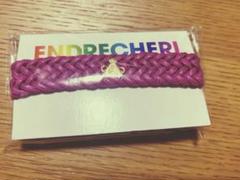 ENDRECHERI ピンク編み込みミサンガ