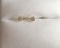 k18イエローゴルドダイヤモンドピアス(0.15/0.15ct) キャッチなし retro030p_sm4.jpg