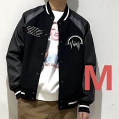 GU スタジアムジャンパー UNDERCOVER ブラック M ゆきりぬ着用 GU スタジアムジャンパー UNDERCOVER ブラック M ゆきりぬ着用