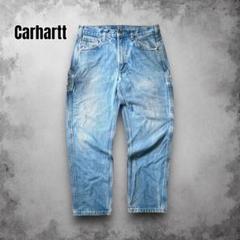 US Carhartt ペインターパンツ ワイドデニム フェード W34