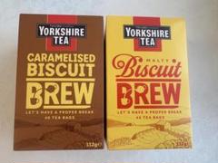 【英国購入】 ヨークシャーティーゴールド80個入×２、ビスケット40個入まとめ ヨークシャーティー英国展で購入可！ヨークシャーティーゴールド