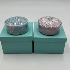未使用　ティファニー 小物入れ 2個　ボンボニエール TIFFANY&Co. 未使用 ティファニー 小物入れ 2個 ボンボニエール TIFFANY&Co
