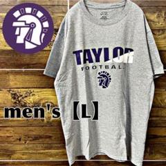 A63【Taylor University】ロゴプリントTシャツ【メンズL】