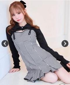 新品未開封　レースカットミニワンピース ミシェルマカロン　XSブラック レースカットミニワンピース ホワイト | ファッション通販
