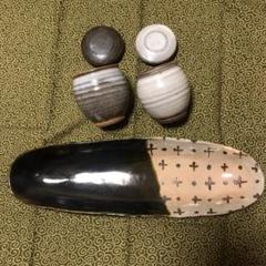 織部貫入壺 織部絞り平鉢揃い ＜ 和食器 和陶器の店 器楽庵