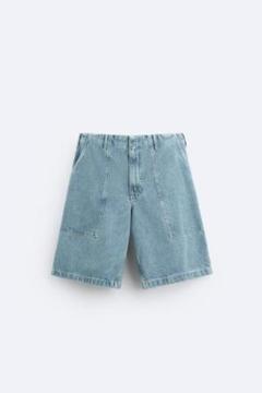 自宅試着 zara　ザラ　メンズ　デニム　ハーフパンツ　ショートパンツ w34