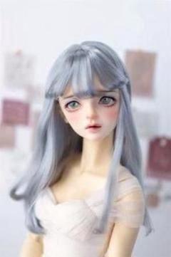 AS40 BJD 1/3 人形 ドール　用ウィッグ カツラ 耐熱 ハンドメイド