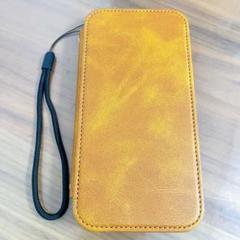 新品⭐️iPhone 14 pro Max ケース 手帳型レザー ライトブラウン