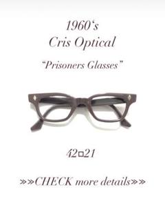 【1960’s】Cris Optical “Prisoners Glasses”