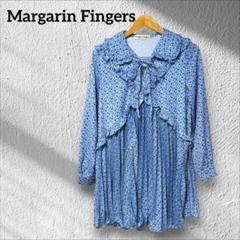MARGARIN FINGERS ♥ Ribbon shirring padding/追跡付 마가린핑거스 리본 셔링 패딩 라이트 블루 | Margarin Fingers