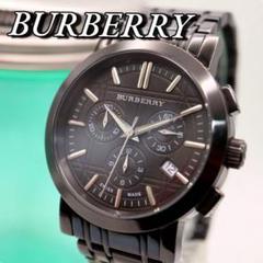 BURBERRY デイト ノバチェック ブラック クロノグラフ 腕時計 1191