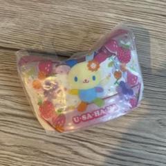 ガチャ　ガチャガチャ　サンリオ　プールバッグ風ミニポーチ　ウサハナ