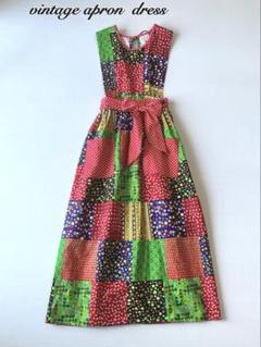 70s vintage エプロンワンピース design house