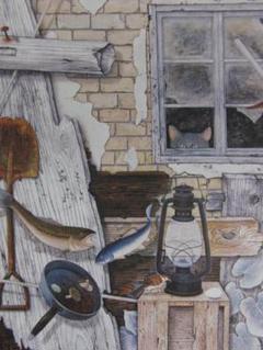週末限定ンセール 宮本孝之、陰の記憶、希少な画集より、新品高級額・額装付 絵画