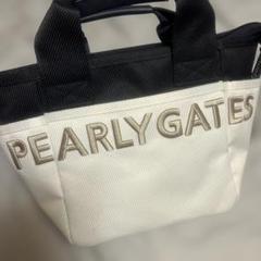 PEARLY GATES キャリーカート ホワイト 中古 パーリーゲイツ PEARLY GATES カートバッグ 白×紺 ホワイト