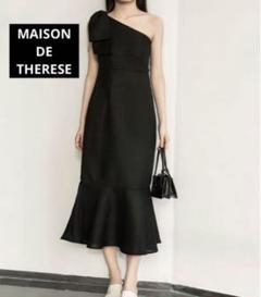 MAISON DE THERESE ワンショルダーノースリーブワンピース　ドレス
