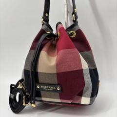 巾着 ショルダーバッグ ハンドバッグ 2way ブルーレーベルクレストブリッジ