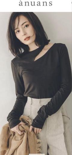カットアウトトップス(F BROWN): トップスanuans