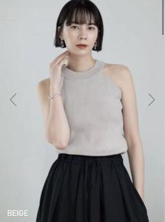 Drawer 定番カシミヤシルクリブクルーネックニット １ ピンク 神崎恵 Drawer ドゥロワー 定番 18Gカシミヤシルクリブクルーネック