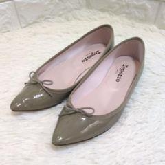 reppet レペット ベージュ 24バレエシューズ エナメル フラットパンプス