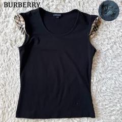 BURBERRY LONDON ブラック フレンチスリーブTシャツ 新品未使用 正規 22AW BURBERRY LONDON ENGLAND バーバリー by Riccardo