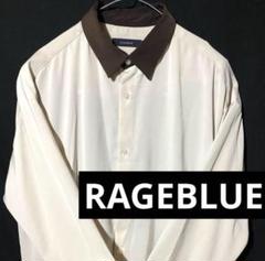 RAGEBLUE L 長袖 ポリエステル 無地 クレリック シャツのサムネイル