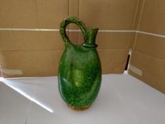 中国遼金時代緑釉水注(執壺)(Ronbin) 中国遼金時代緑釉水注(執壺)(Ronbin様専用) 美術品