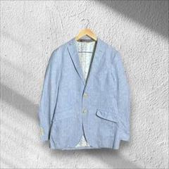 ETRO サマー テーラードジャケット ストライプ 花柄 シルク エトロ M ETRO サマー テーラードジャケット ストライプ 花柄 シルク