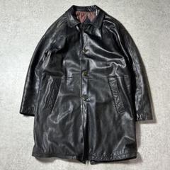 Alexander Julian レザー カーコート ブラック フェード L Alexander Julian レザー カーコート ブラック フェード L