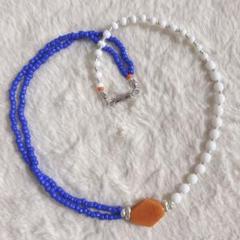 no.280／a'moureve ビーズネックレス　ハンドメイド