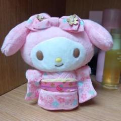 【レア】マイメロディ HelloKitty Japan 浅草　着物　マスコット 楽天市場】マイメロディ マスコットホルダー 着物 和風 豪華な和