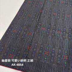 紬着物 可愛い絣柄 正絹 AK-4854 紬着物 可愛い絣柄 正絹 AK-4854 - メルカリ