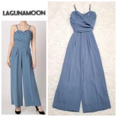 美品☆LAGUNAMOON ラグナムーン LADYクロスベアパンツドレス　S