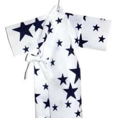 月影屋　星柄の子供用浴衣 100サイズ