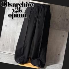 2000's wide slacks center line y2k opium